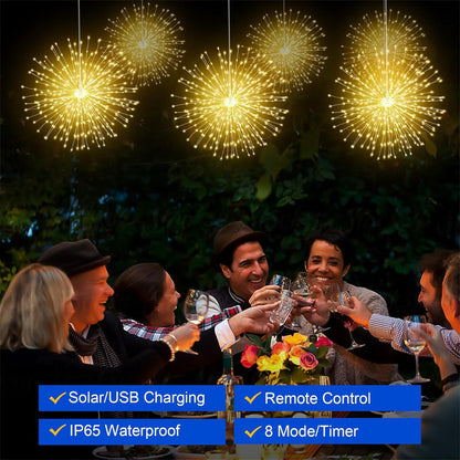 GlowBurst Solar Fireworks