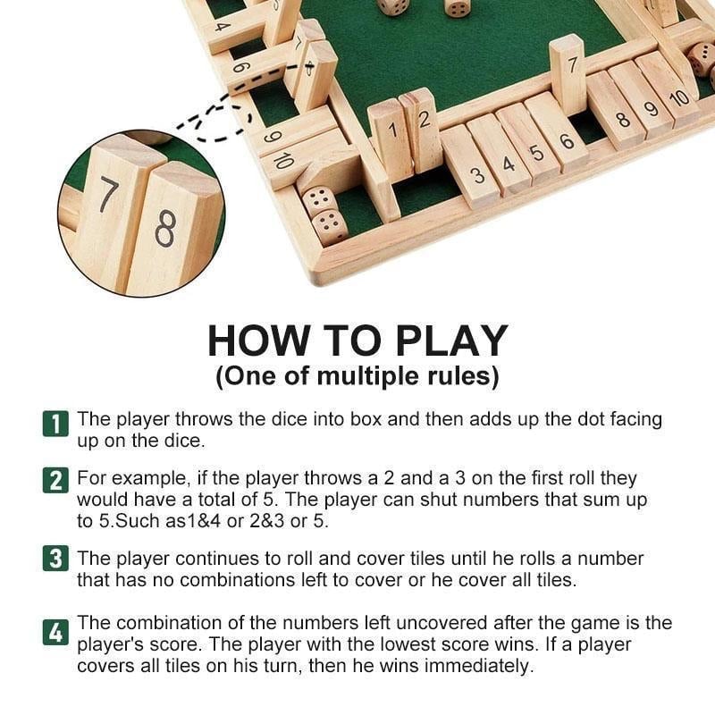 Roll & Shut Board Game