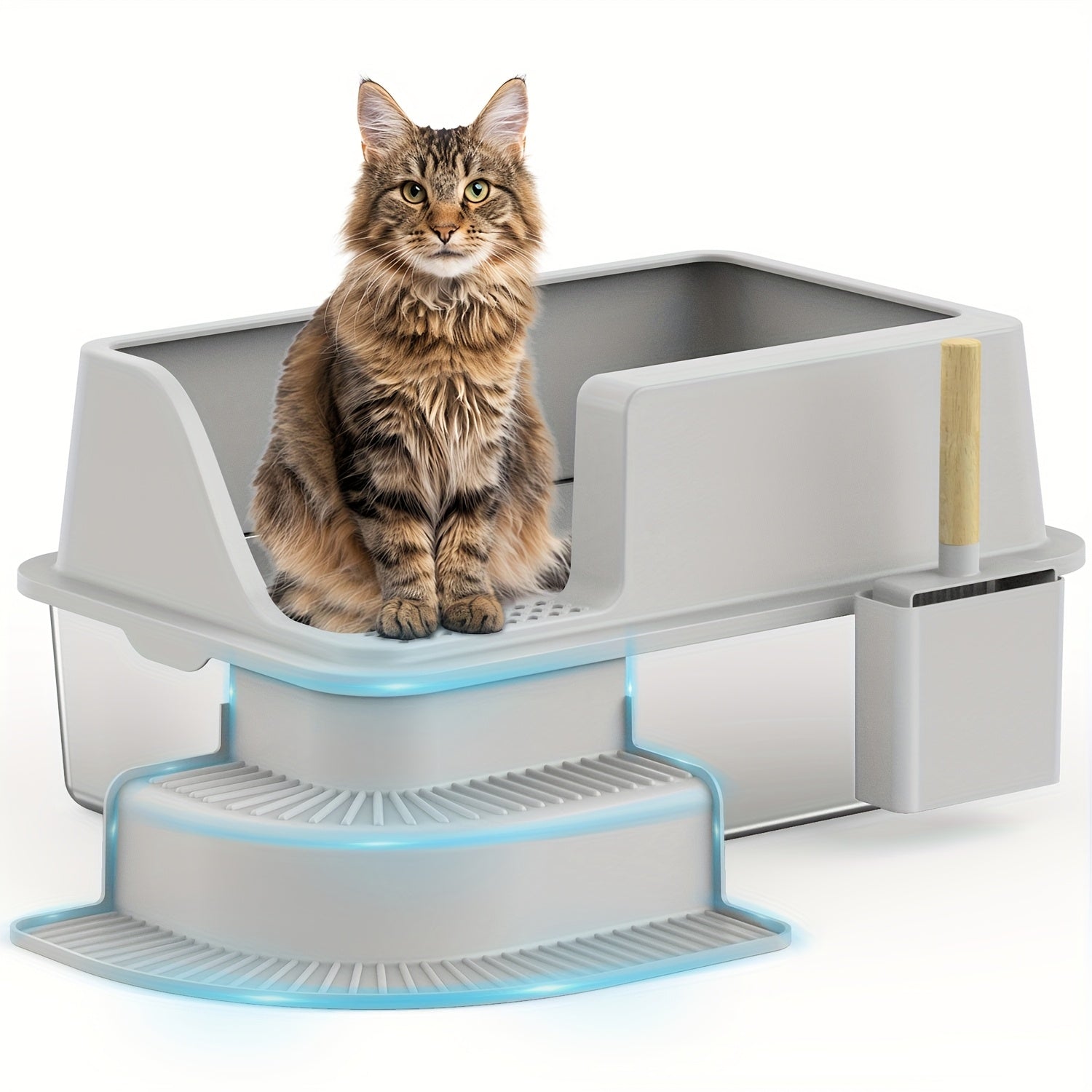 PawStep Stainless Litter Pan
