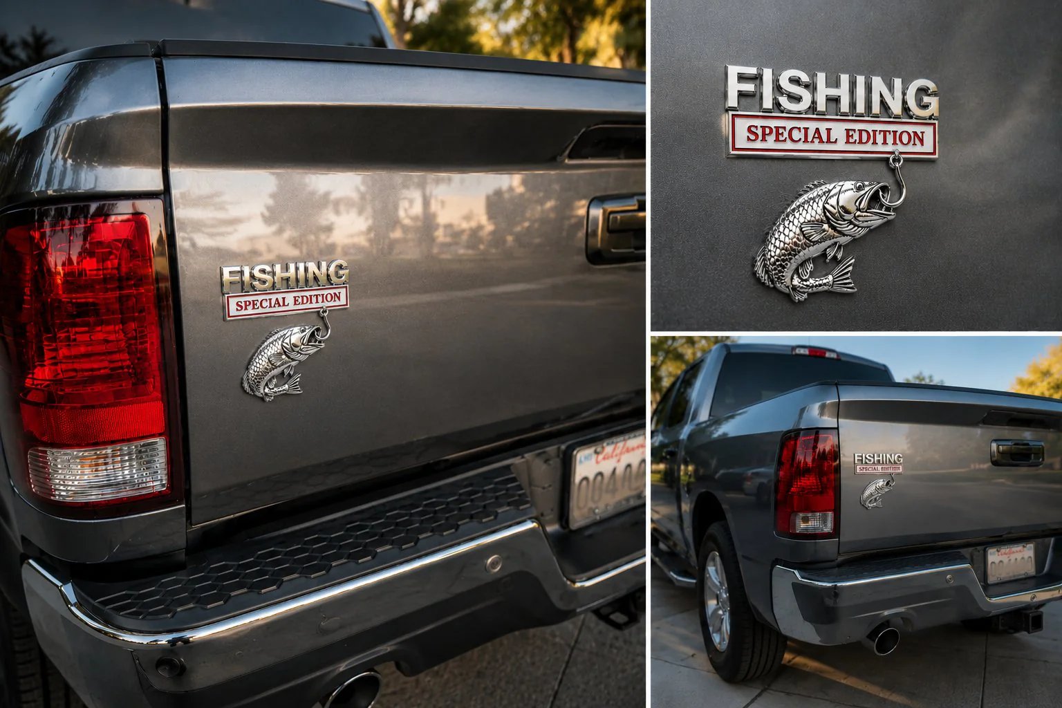 3D Metal Vehicle Fishing Badge