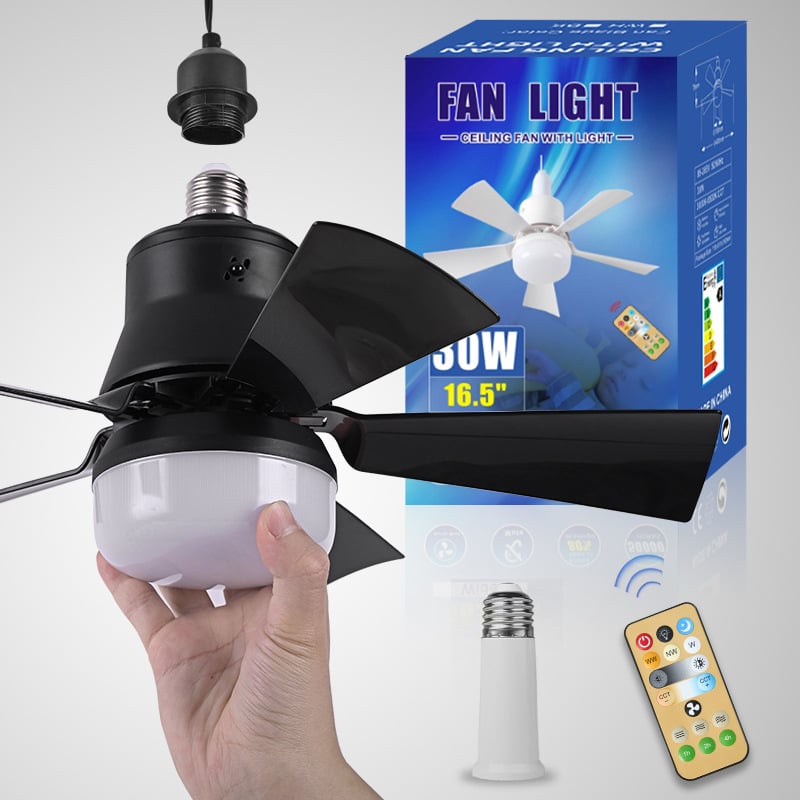LED Ceiling Fan Light with Remote