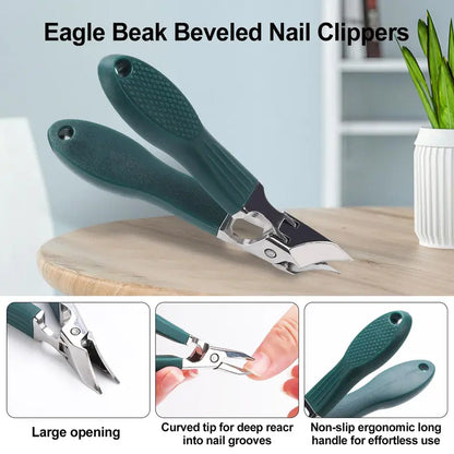 Beveled 3-Piece Nail Clippers