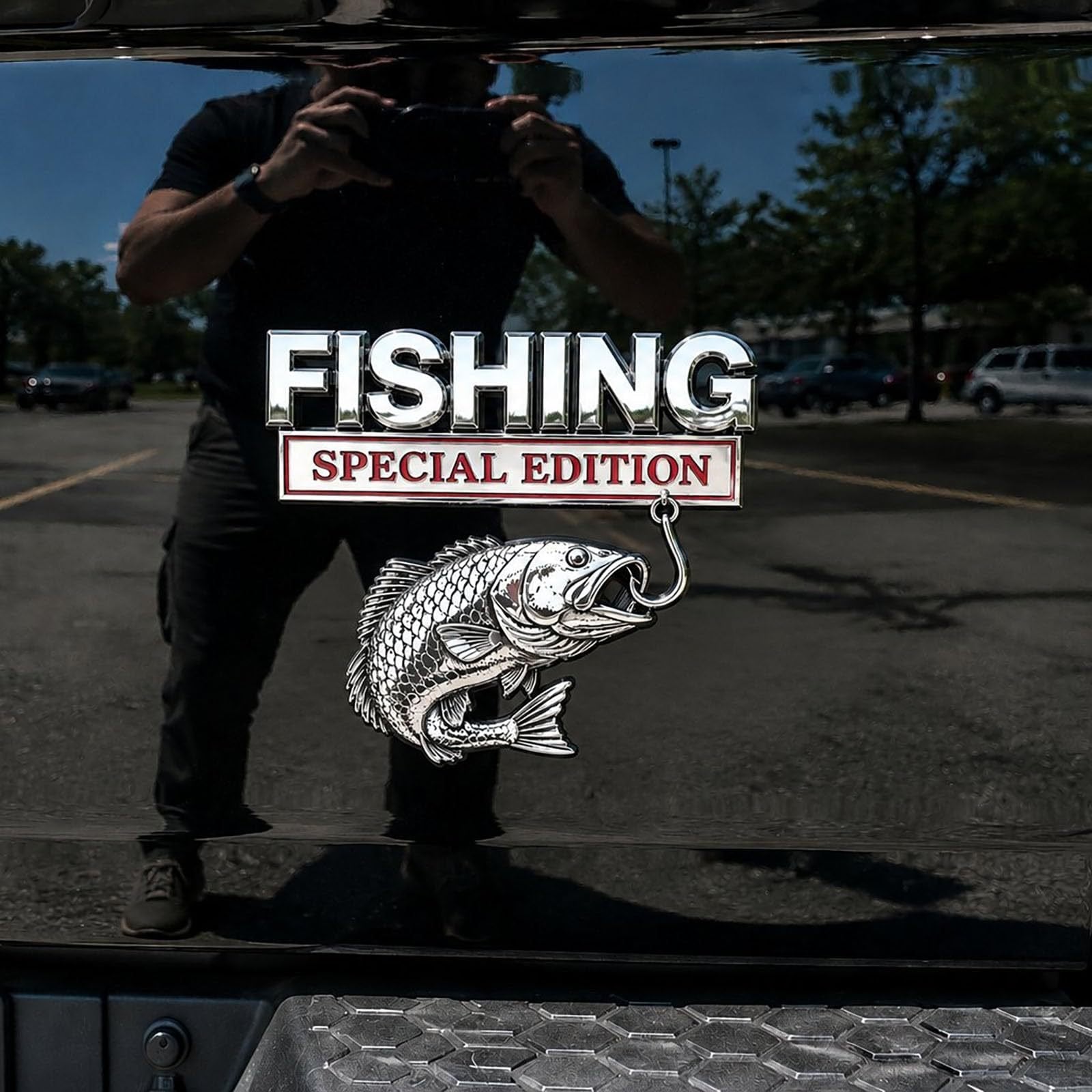 3D Metal Vehicle Fishing Badge