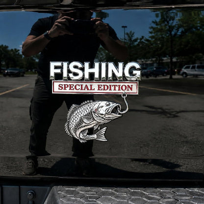 3D Metal Vehicle Fishing Badge