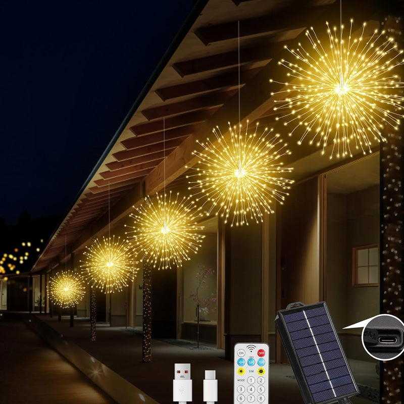 GlowBurst Solar Fireworks