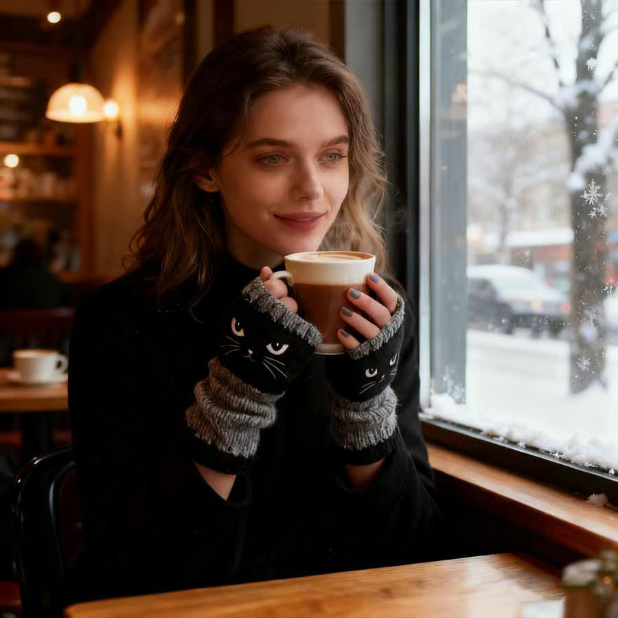 KittyKnit Fingerless Gloves
