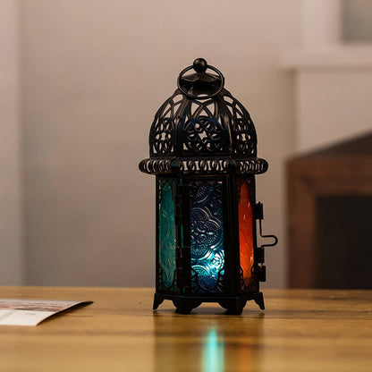 ColorGleam Retro Moroccan Lantern