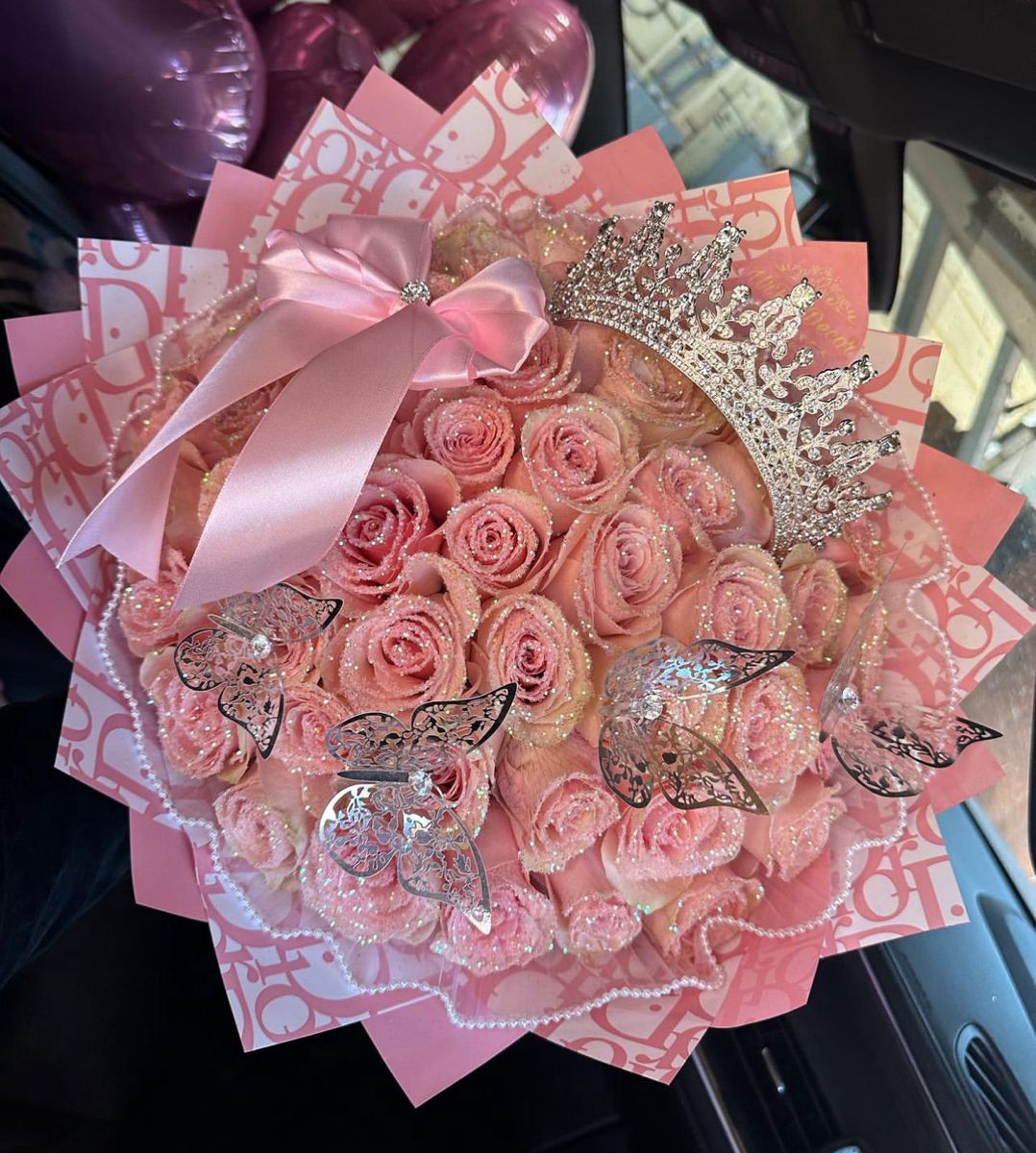Starlight Rose Glitter Bouquet