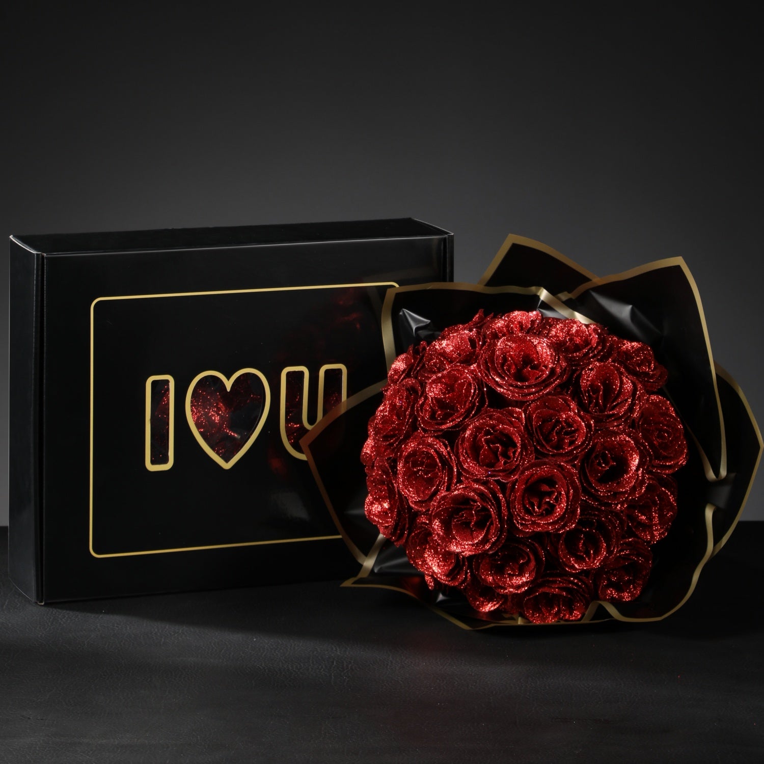 Starlight Rose Glitter Bouquet