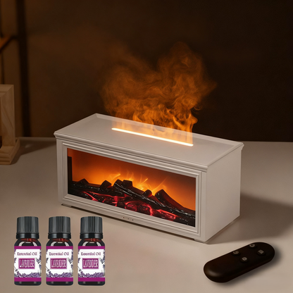ZenFlame Humidifier & Relaxing LED Fireplace