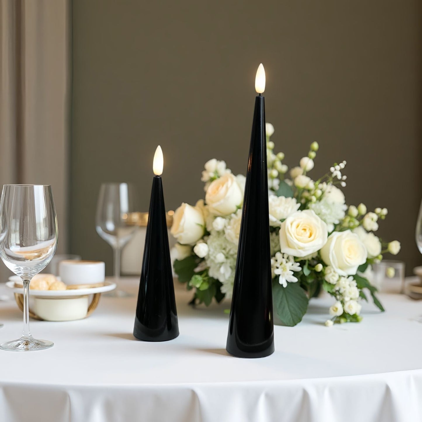 Cone Candles Set of 2