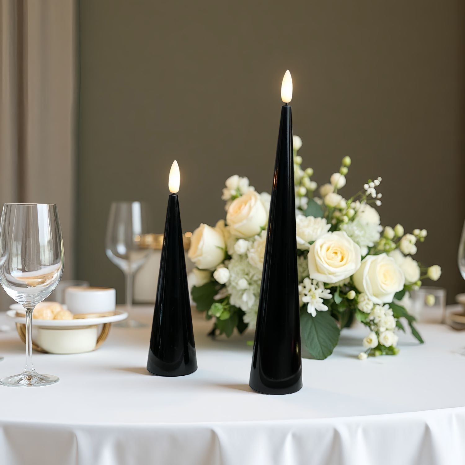 Cone Candles Set of 2