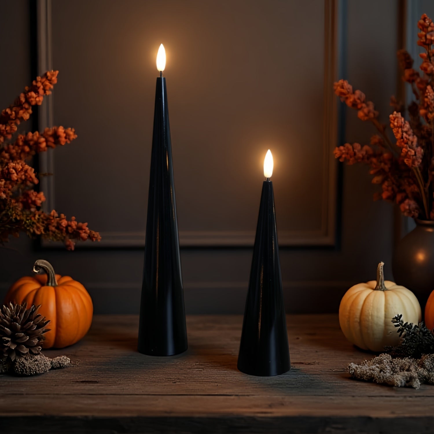Cone Candles Set of 2