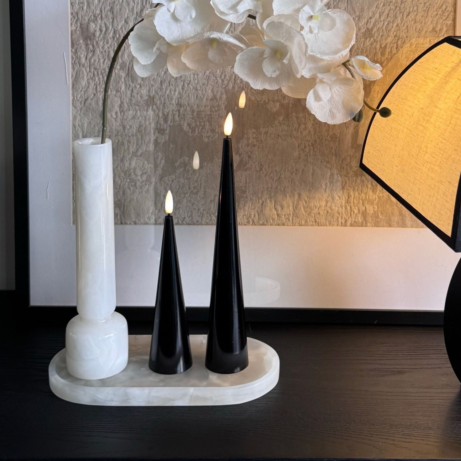 Cone Candles Set of 2