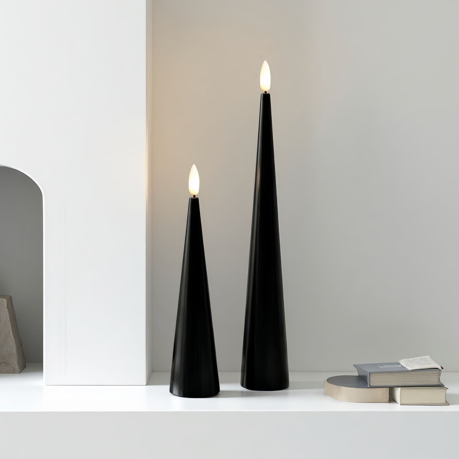 Cone Candles Set of 2