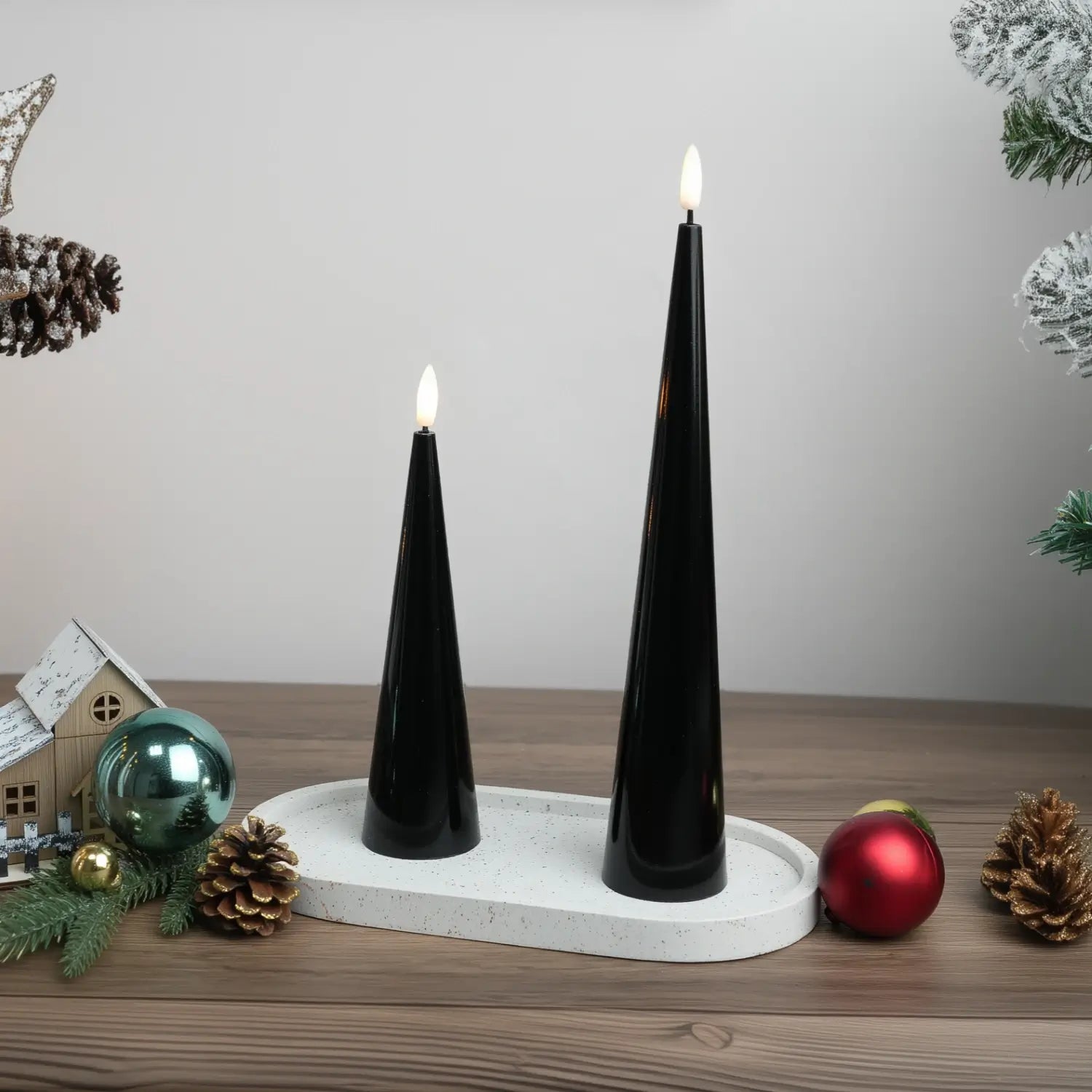 Cone Candles Set of 2