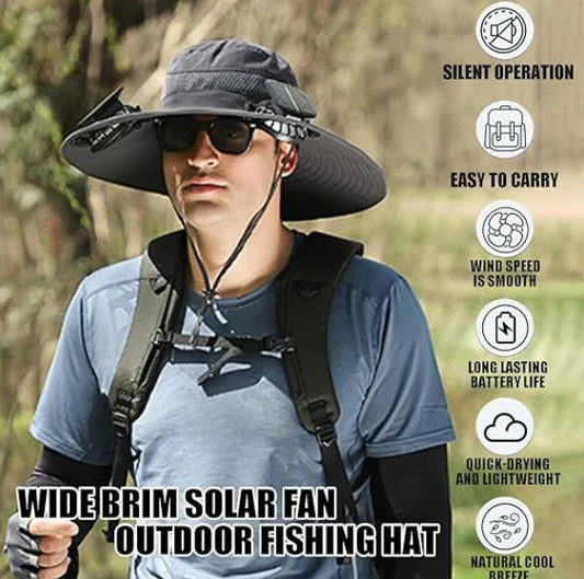 Solar Fan Hat - Unisex Cooling
