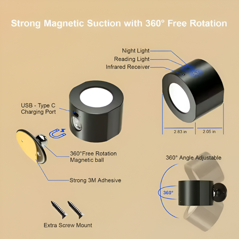 SnapGlow Wall Light