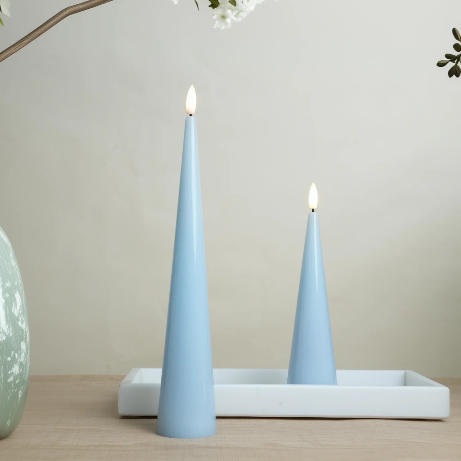 Cone Candles Set of 2