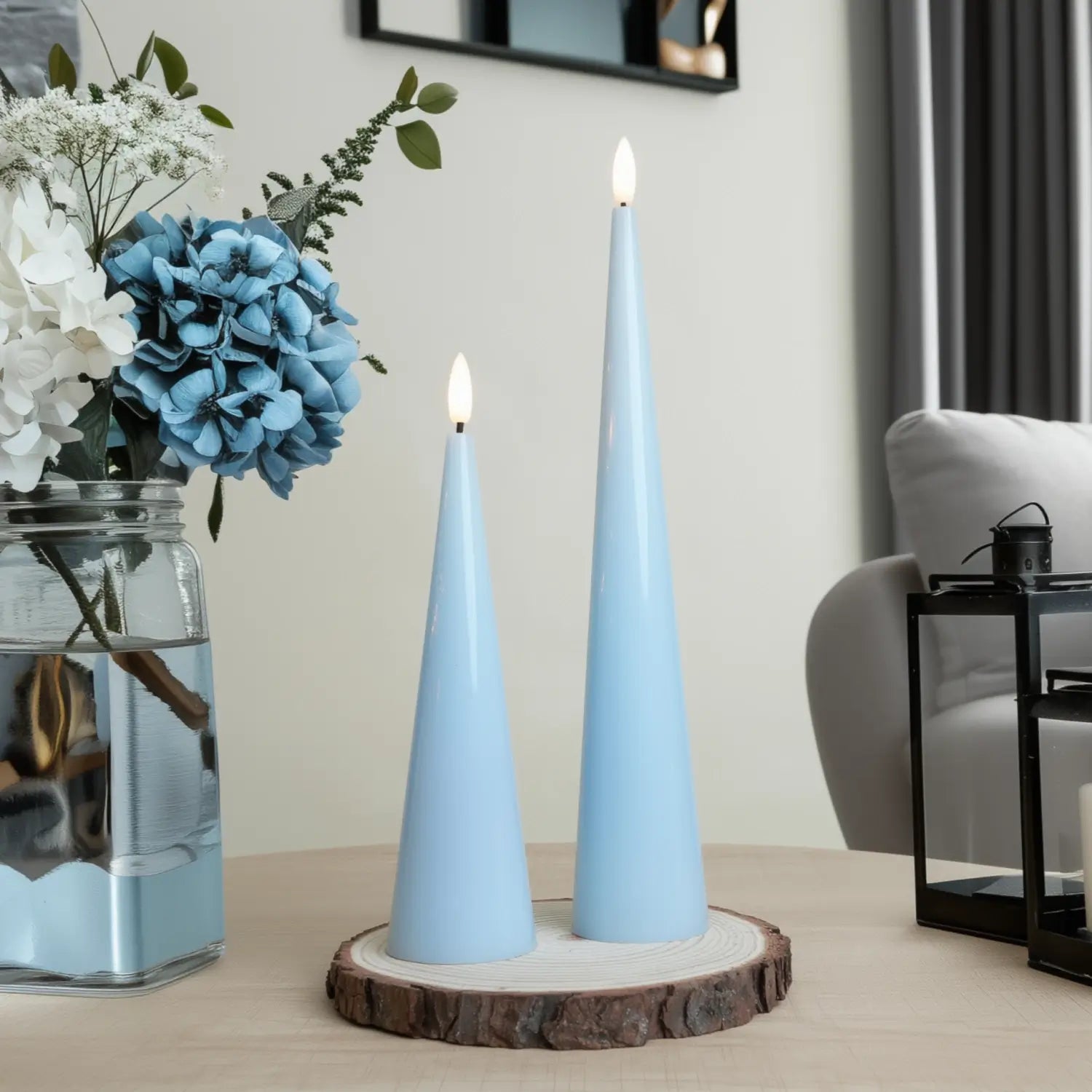 Cone Candles Set of 2