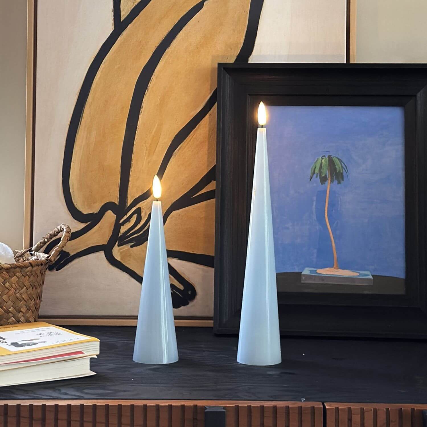 Cone Candles Set of 2