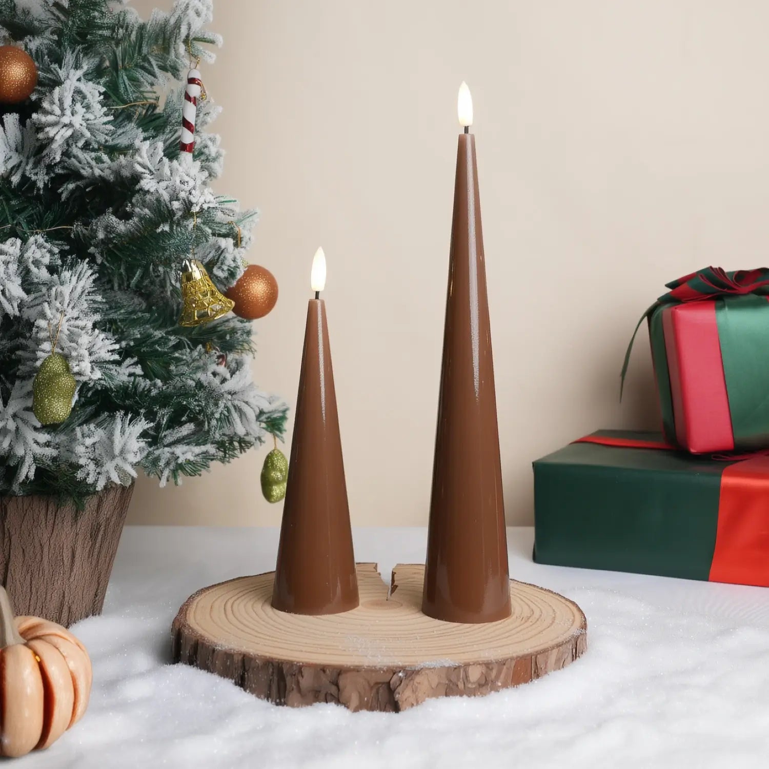 Cone Candles Set of 2