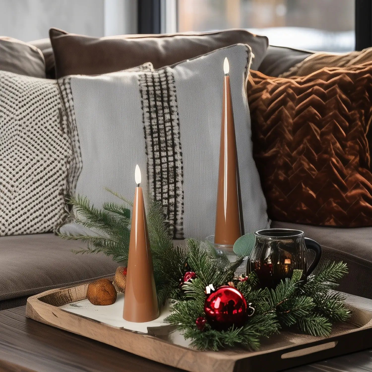 Cone Candles Set of 2