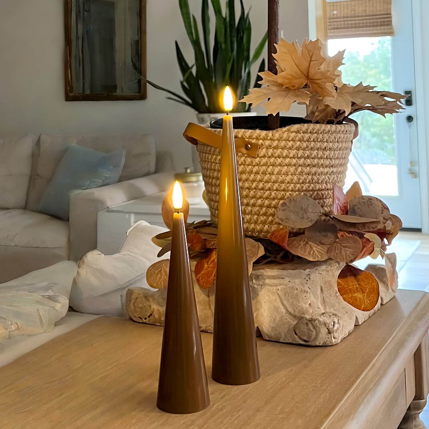 Cone Candles Set of 2