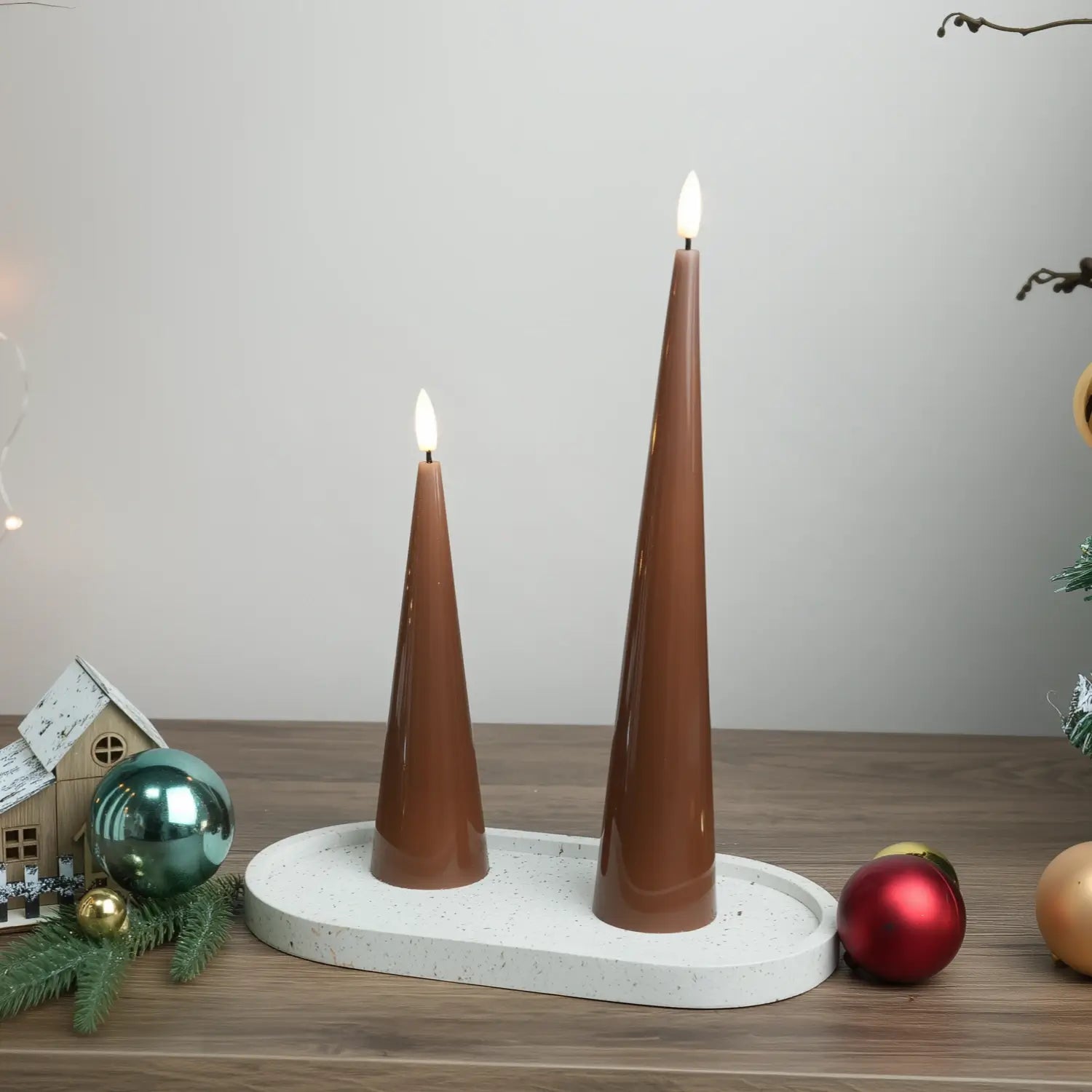 Cone Candles Set of 2