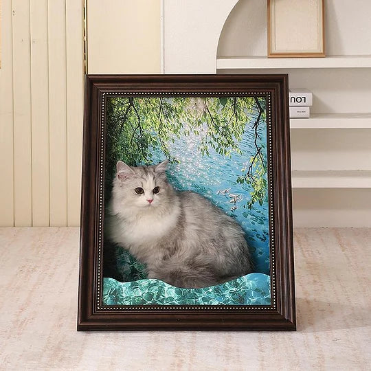 FrameNap Artsy Cat Bed