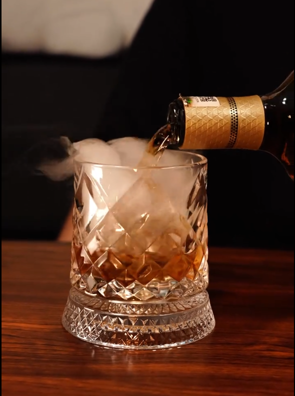 Spinning Crystal Glass