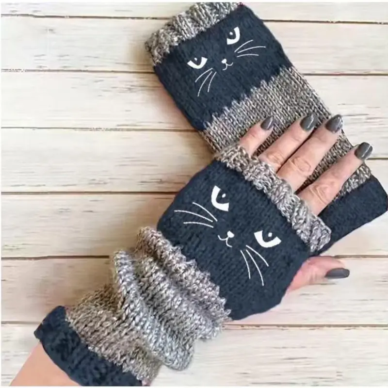 WarmWhiskers Fingerless Gloves