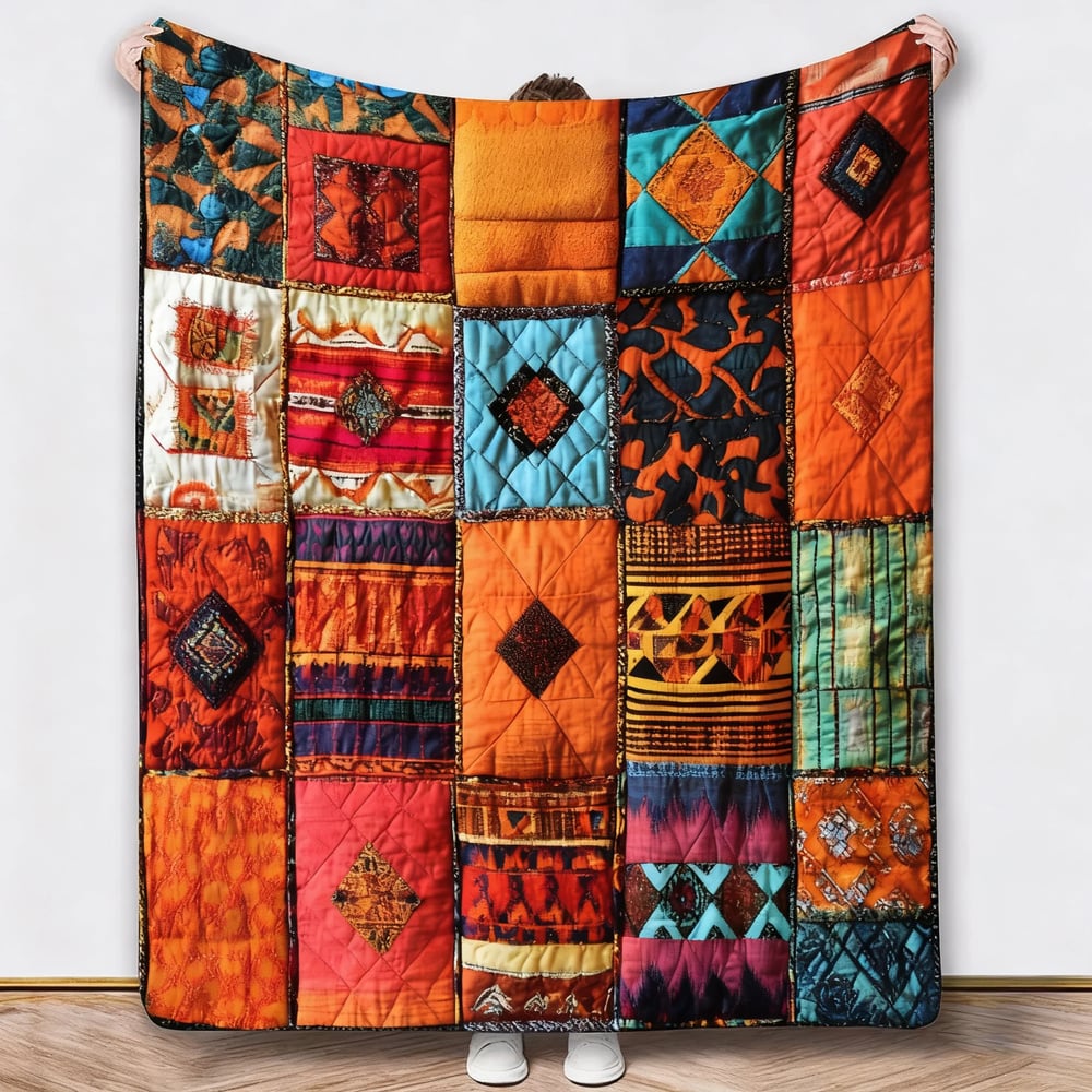 CozyCluck Patchwork Blanket
