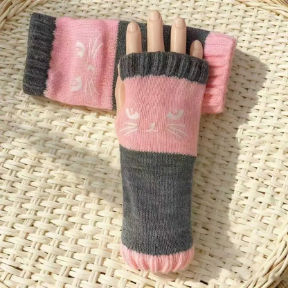 WarmWhiskers Fingerless Gloves