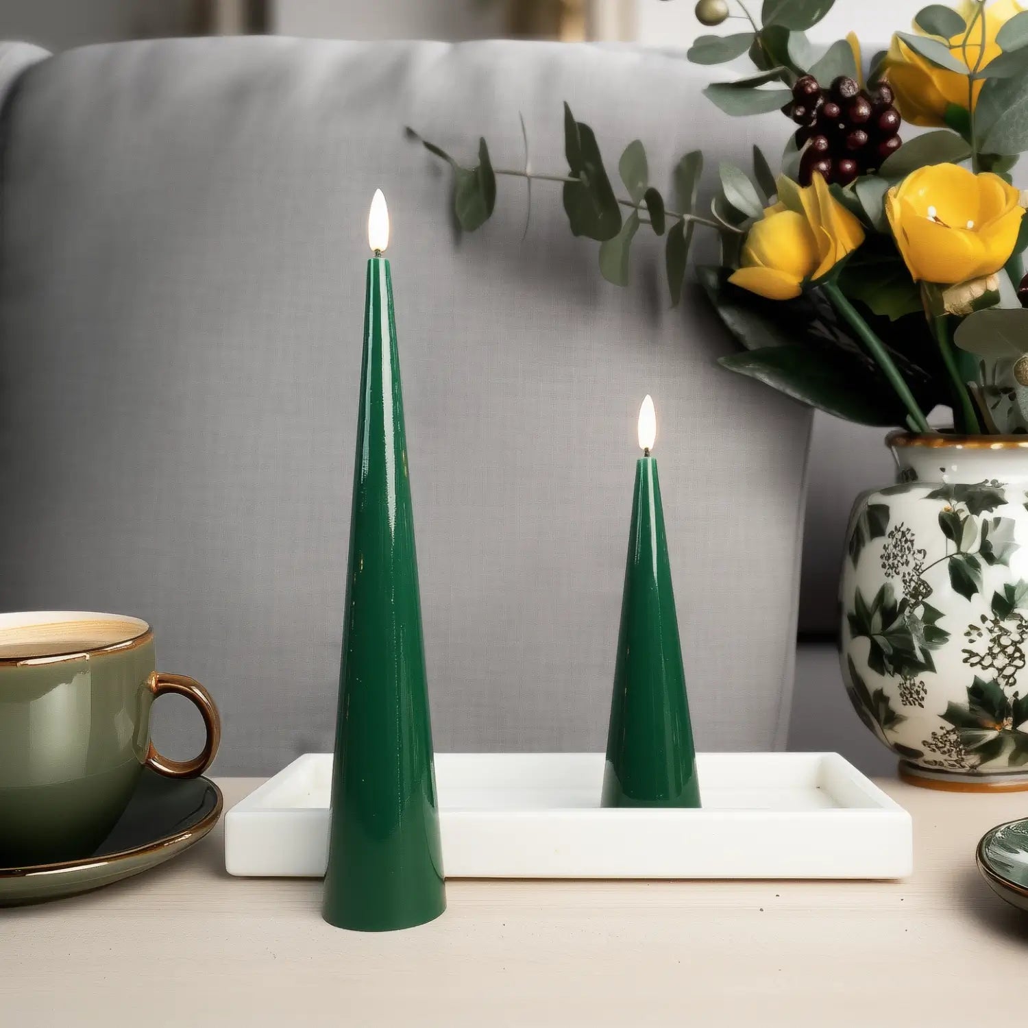 Cone Candles Set of 2