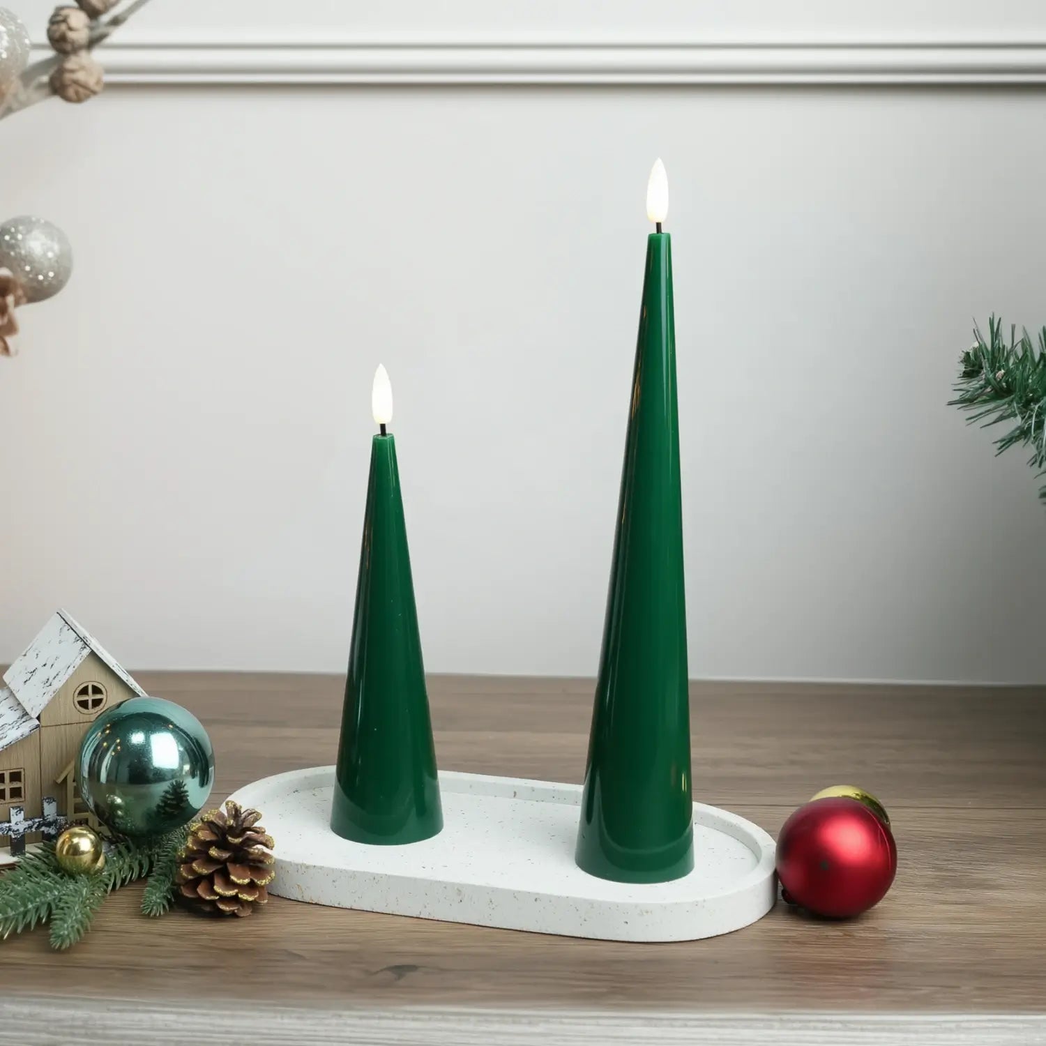 Cone Candles Set of 2