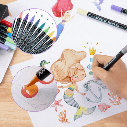 VividFlow Acrylic Markers