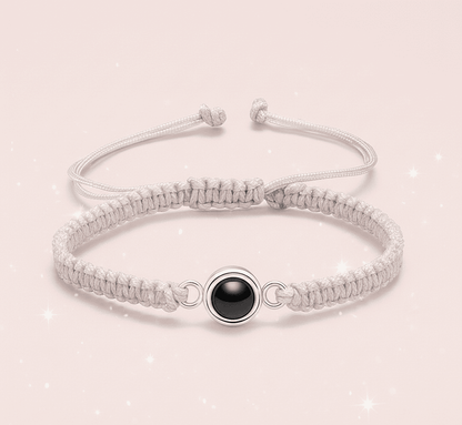 Hidden Photo Projection Braided Bracelet