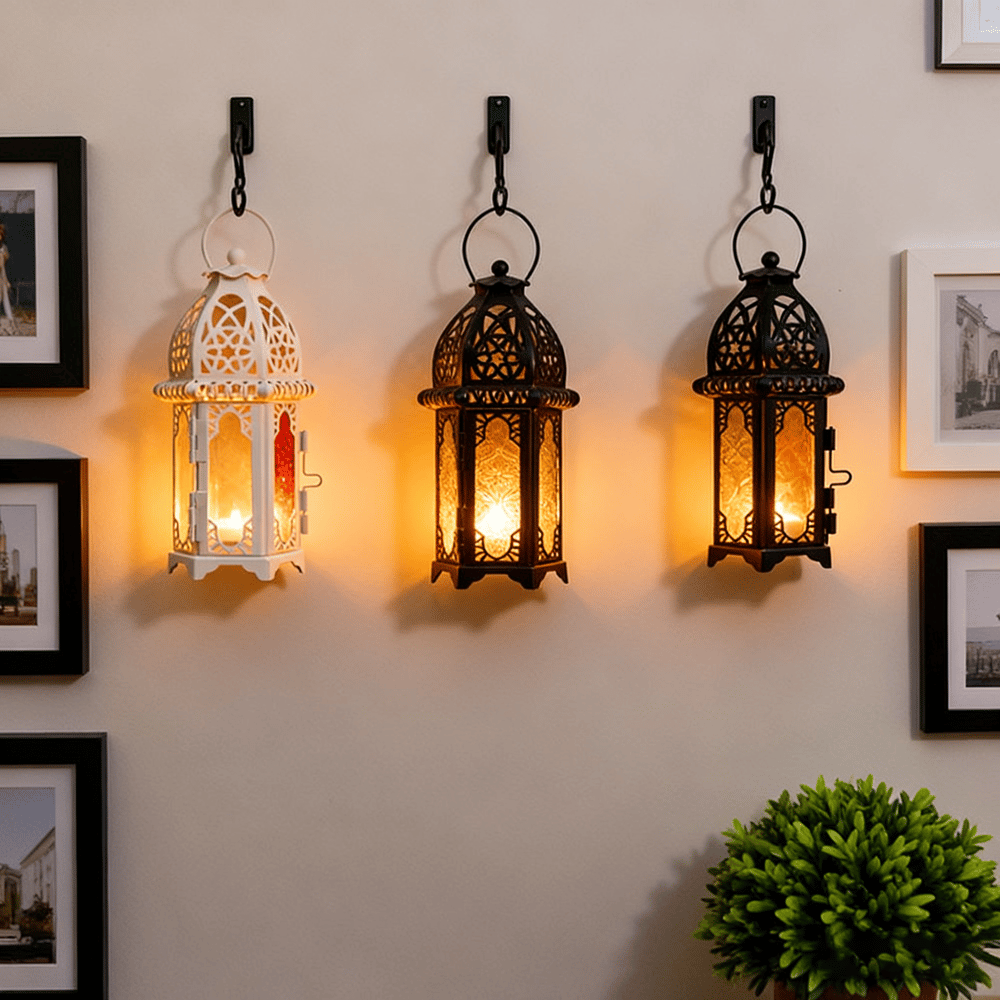ColorGleam Retro Moroccan Lantern