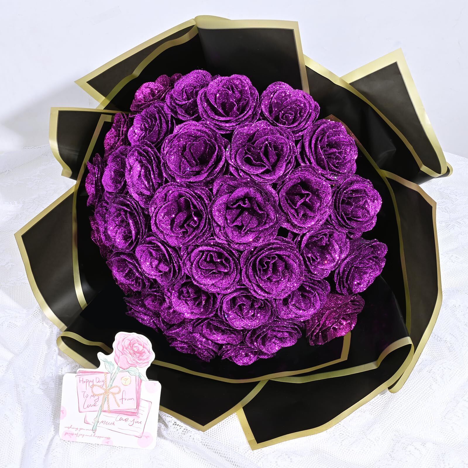 Starlight Rose Glitter Bouquet