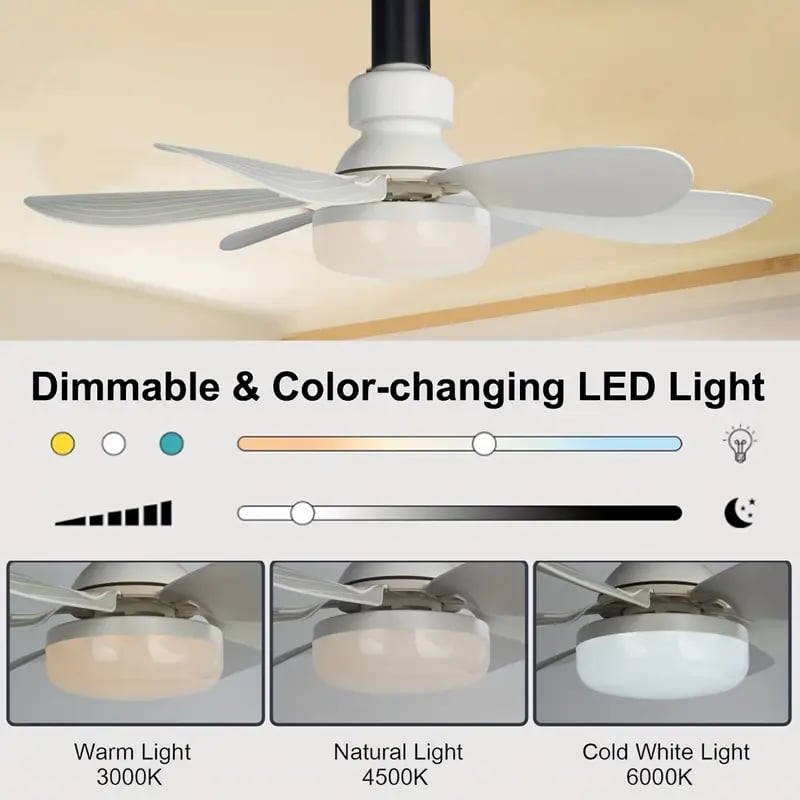 LED Ceiling Fan Light with Remote
