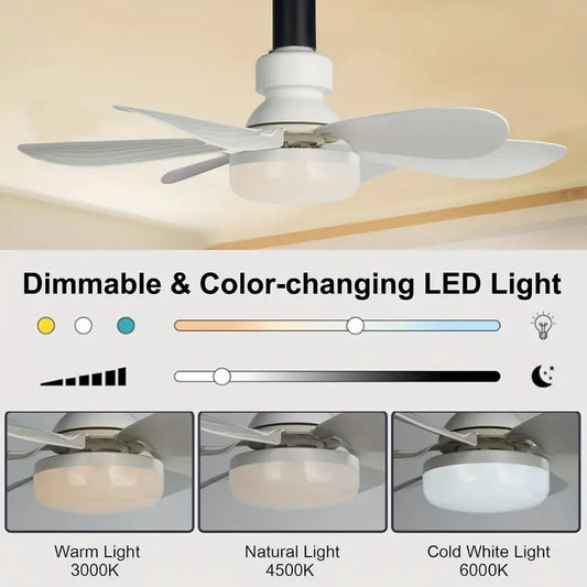 LED Ceiling Fan Light with Remote