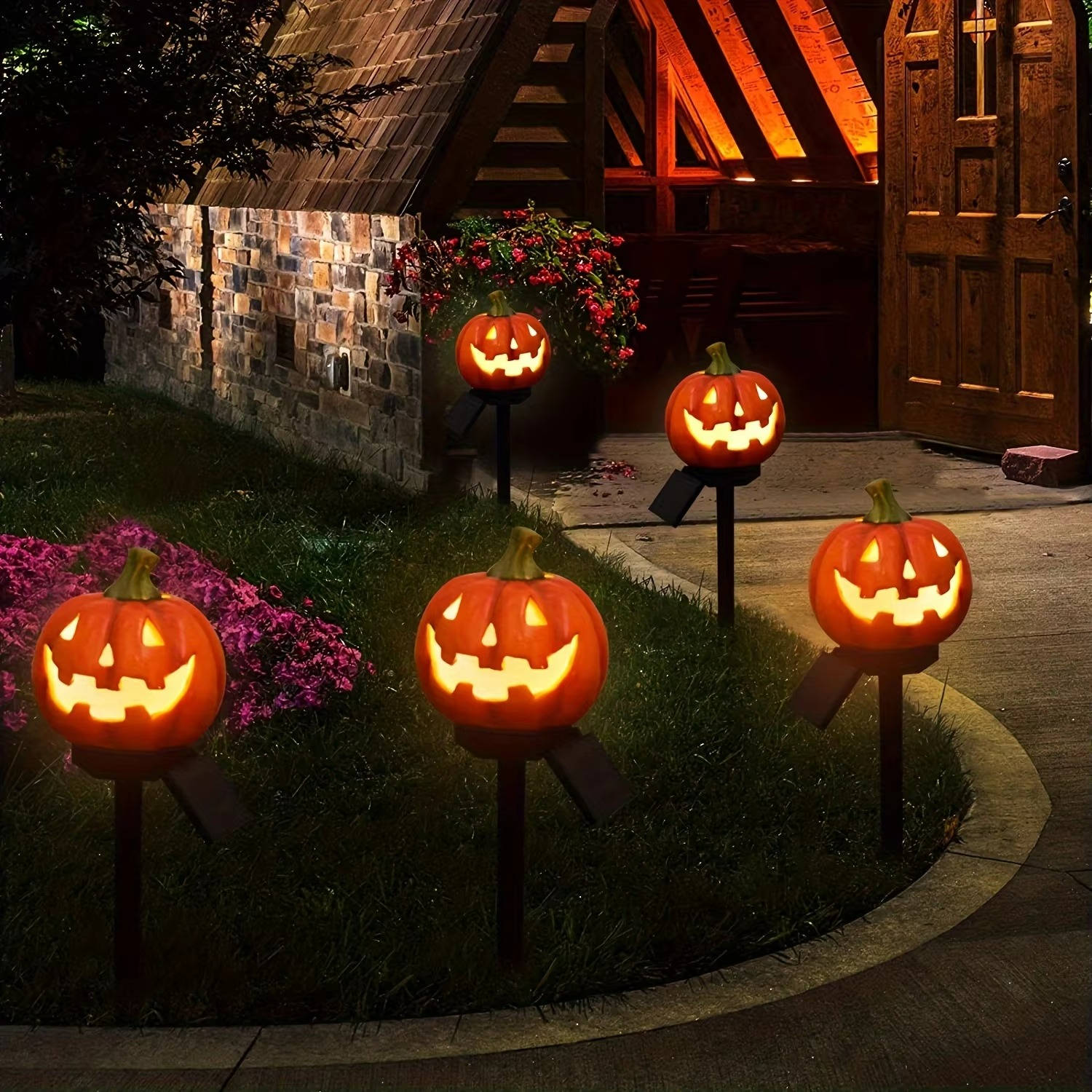 PumpkinPath Solar Lights