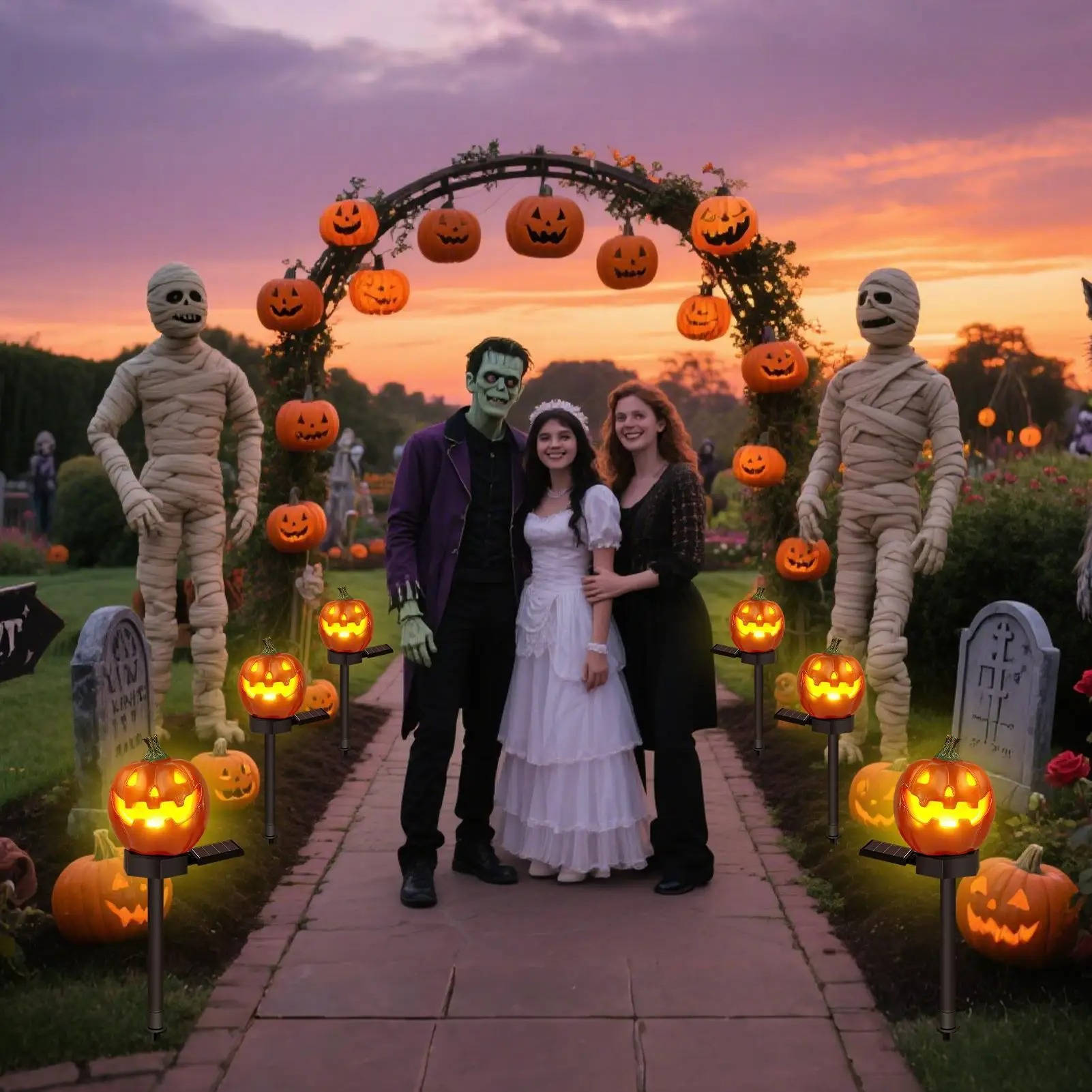 PumpkinPath Solar Lights