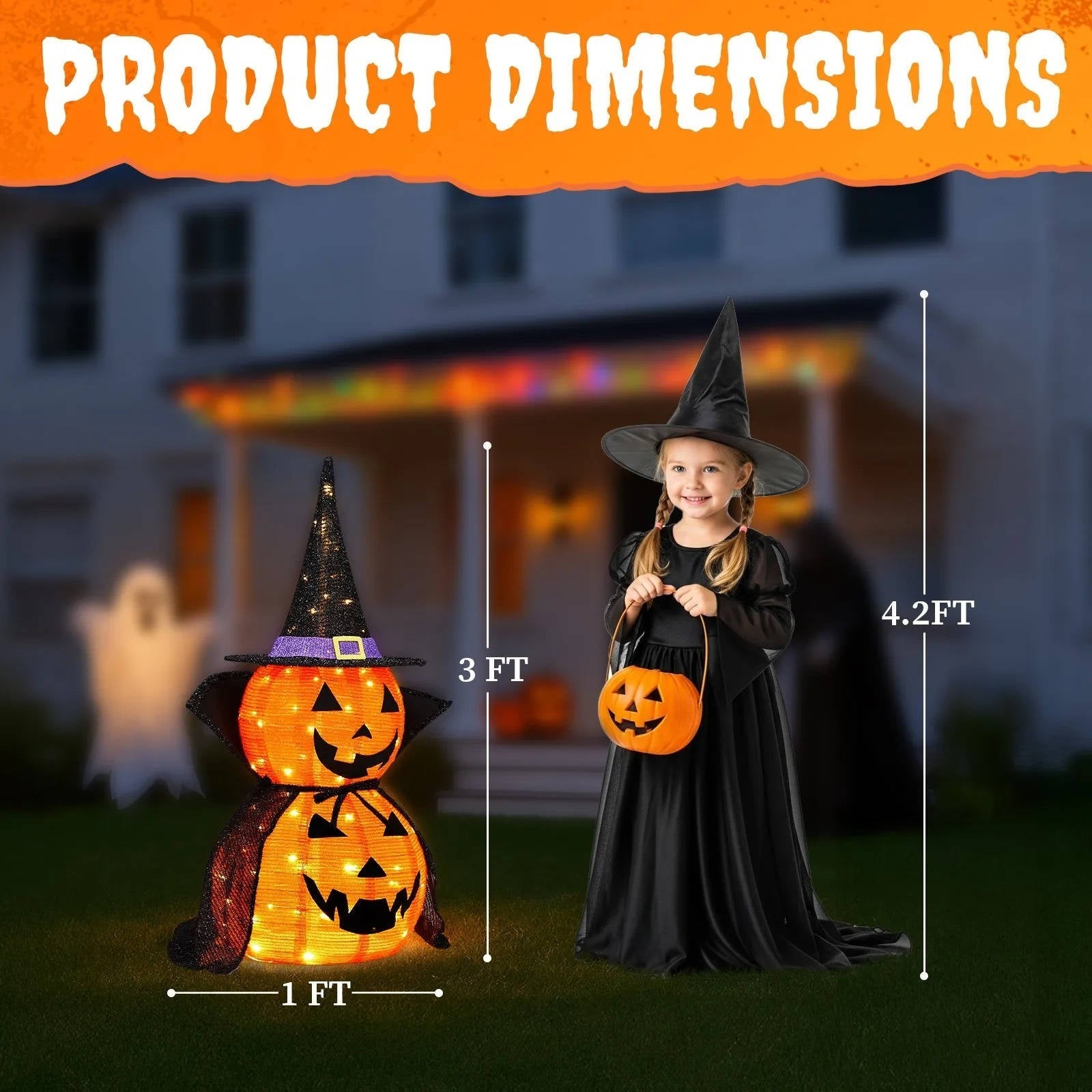 GlowPumpkin Duo 3ft