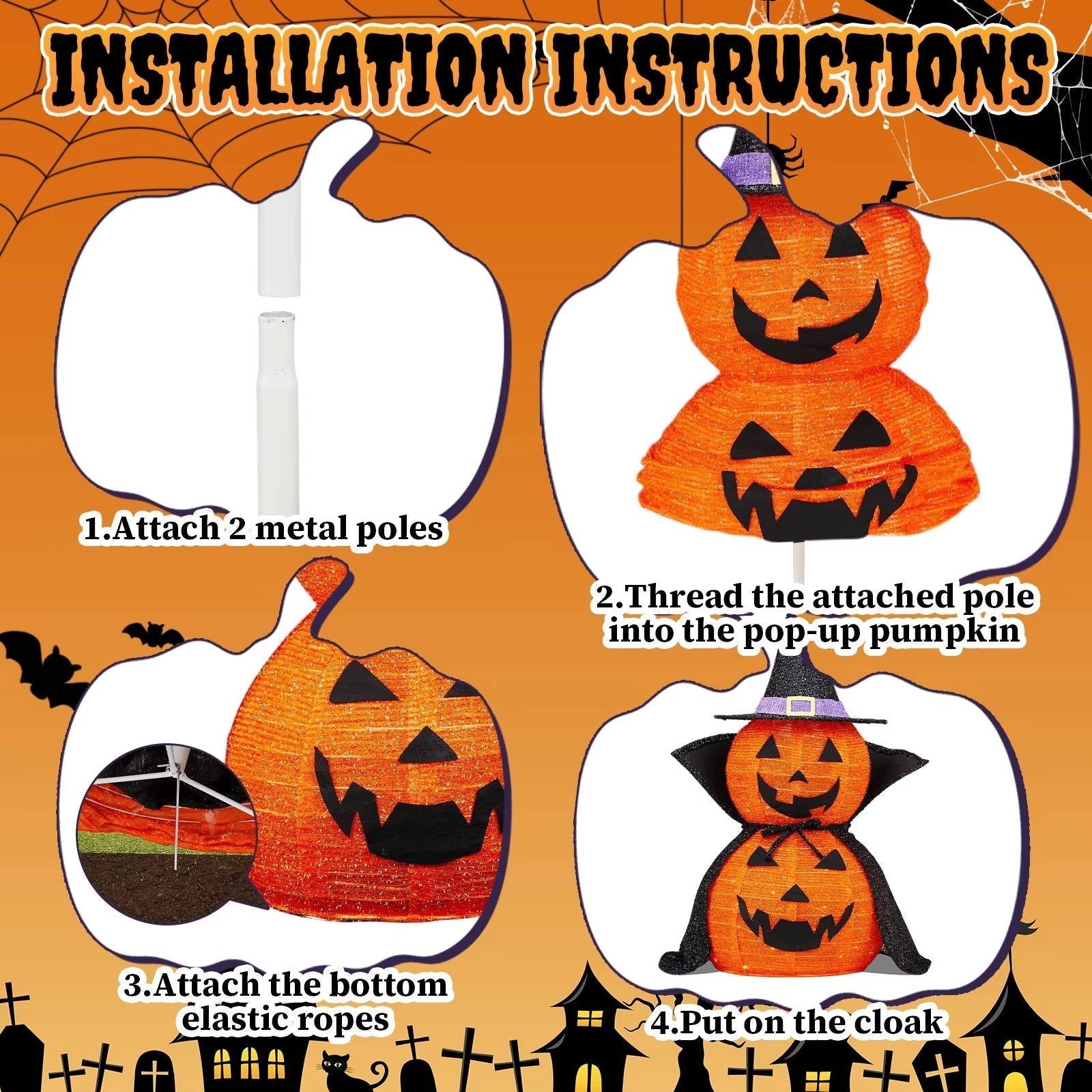 GlowPumpkin Duo 3ft