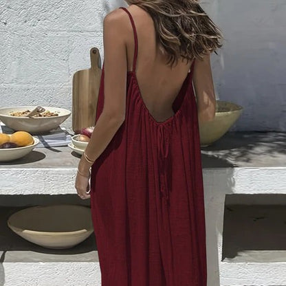 SoftMuse Backless Lounge Dress