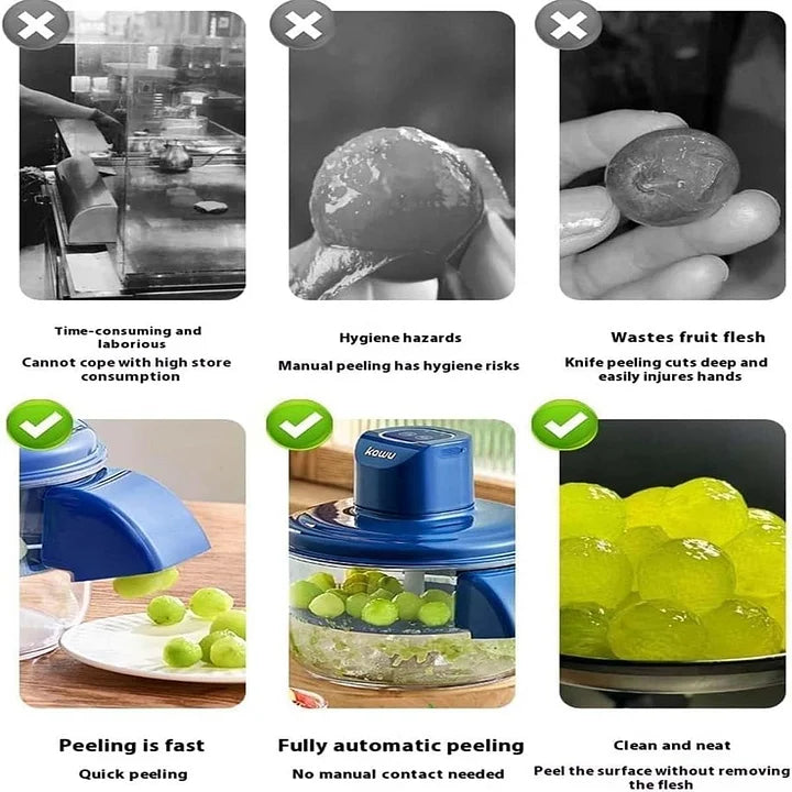 AutoPeel 50W – Rechargeable Stainless Steel Fruit Peeler