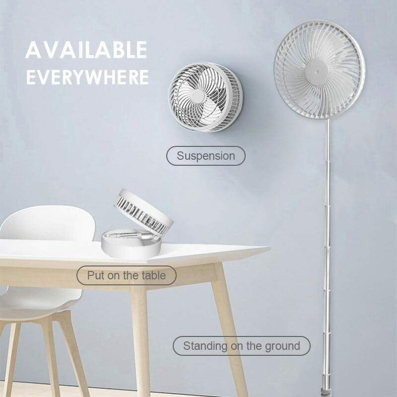 Telescopic Folding Fan USB Rechargeable