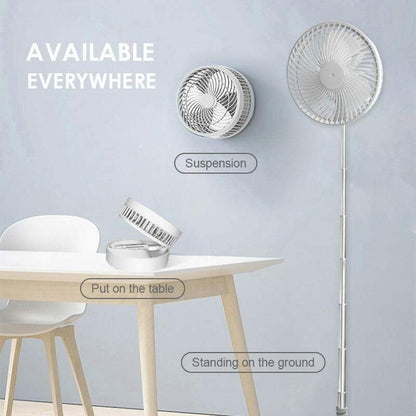 Telescopic Folding Fan USB Rechargeable